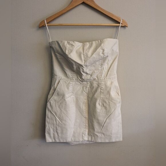 NONchalant Dixie Dress Size M Beige - Picture 5 of 9